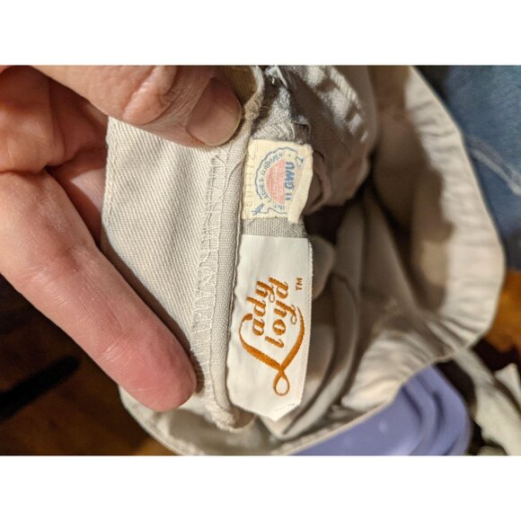 Lady Lloyd Size M Khaki Skirt Tan Kick Pleats Medium - Picture 4 of 4